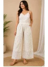 Tew Chikankari Work Loose Fit Plazzo Collections